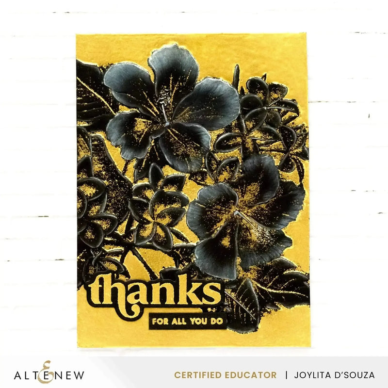 Altenew Sun-Kissed Blooms Botanical 3D Embossing Folder