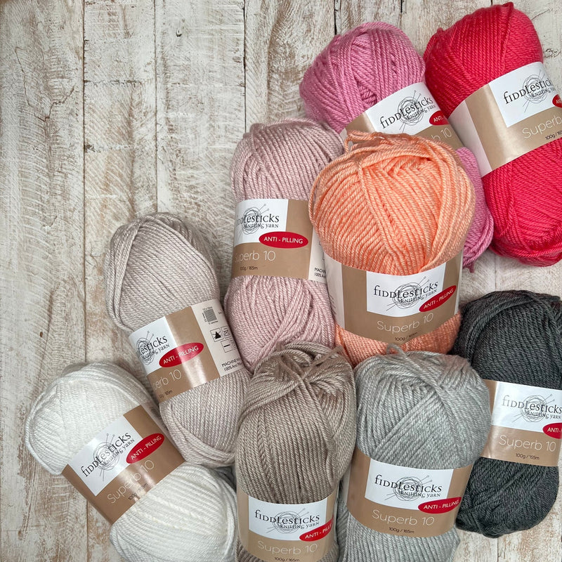 Fiddlesticks Superb 10 Yarn 100g - Grass