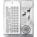 Tim Holtz Mixed-Media Stamps & Stencil - Set