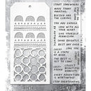 Tim Holtz Mixed-Media Stamps & Stencil -  Set