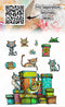 Aall & Create Clear Stamp Set #1214 - Ribboned Whisker Wonders*