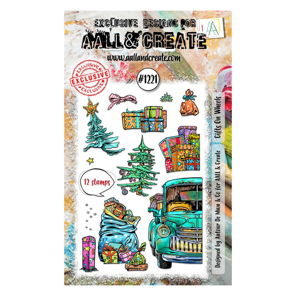 Aall & Create Clear Stamp Set #1221 - Gifts on Wheels*