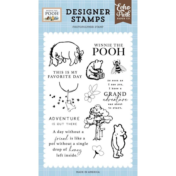 Echo Park Timbri Per Scrapbooking – Cute As Can Bee, Set Con Tema Ape E Scritte Bee Happy - 6
