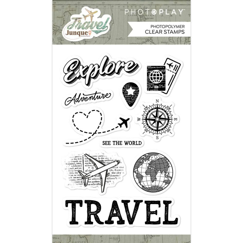 PhotoPlay Photopolymer Clear Stamps Travel Junque
