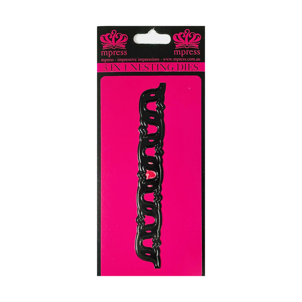Mpress Multi Layered Nesting Dies - Tulip Border
