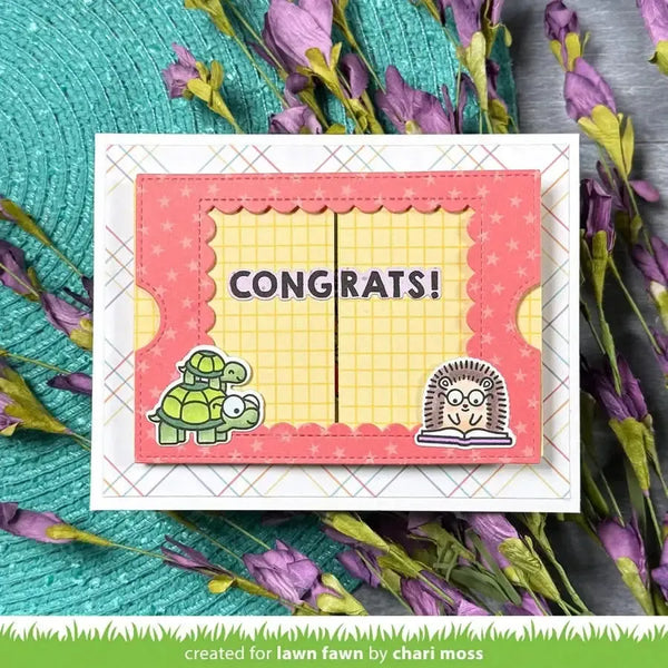 Lawn Cuts Custom Craft Dies - Little Woodland Library Friends