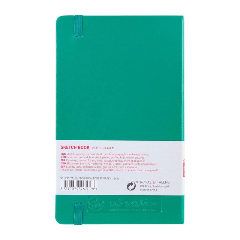Talens Art Creations Sketch Book 13cm x 21cm - Forest Green