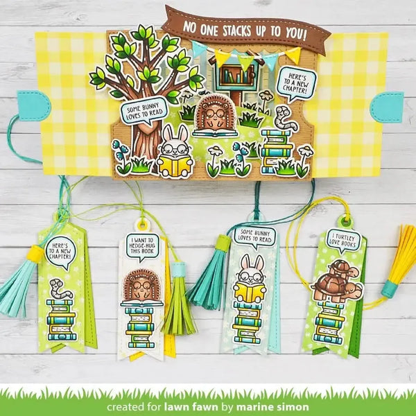 Lawn Fawn Clear Stamp Set - Little Woodland Library Friends
