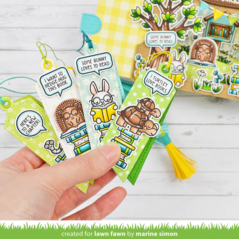 Lawn Fawn Clear Stamp Set - Little Woodland Library Friends