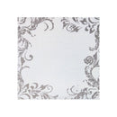 12x12 Cardstock with a distressed gray damask scroll border pattern around the edges, shown flat against a white background.