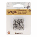 Bead Smith Spring-EEZ coiled strand clamp in retail blister packaging, containing 20 silver metal spring clamps.
