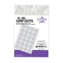 A package of 24 no-slip grip dots for quilting, templates, and fabric, shown in a clear plastic bag with a white and purple paper label. The brand 'The Gypsy Quilter' is visible on the packaging.