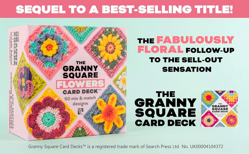 The Granny Square Card Deck + Booklet - Flowers
