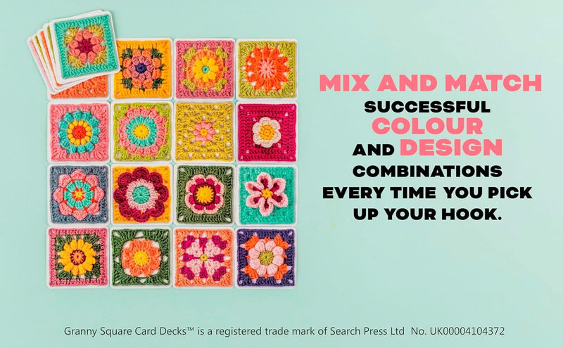 The Granny Square Card Deck + Booklet - Flowers