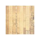 A sheet of cardstock featuring a vertical striped collage of aged beige paper strips with handwritten script, faded text, and small vintage-style labels, centered on a white background.