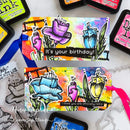 Tim Holtz Cling Stamps 7"X8.5" - Abstract Florals