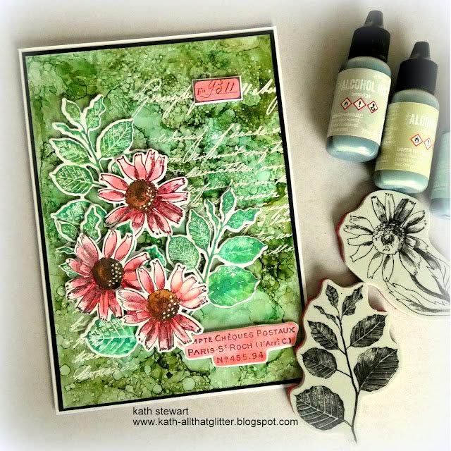 Tim Holtz Cling Stamps 7"X8.5" French Garden