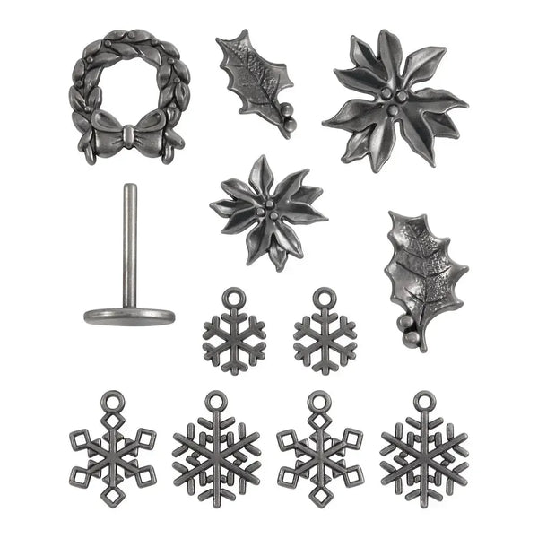 Tim Holtz Idea-Ology Metal Adornments Christmas