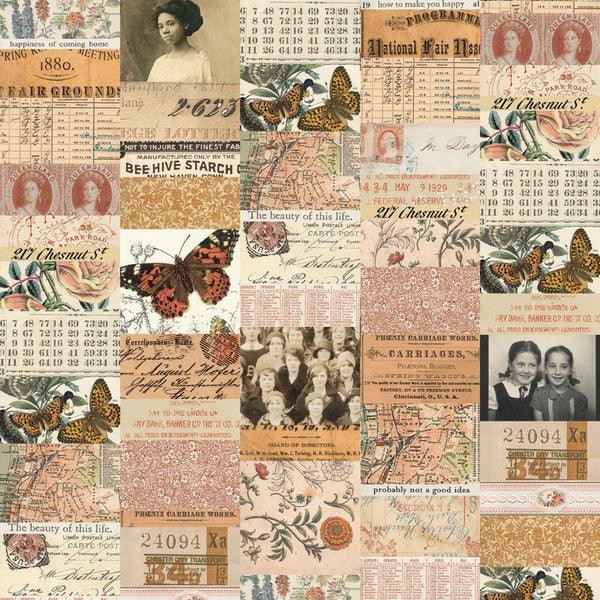 Tim Holtz - Advantus Idea-ology Double- Sided Cardstock 12"X12" 12/Pkg - Palette Collection: Orange