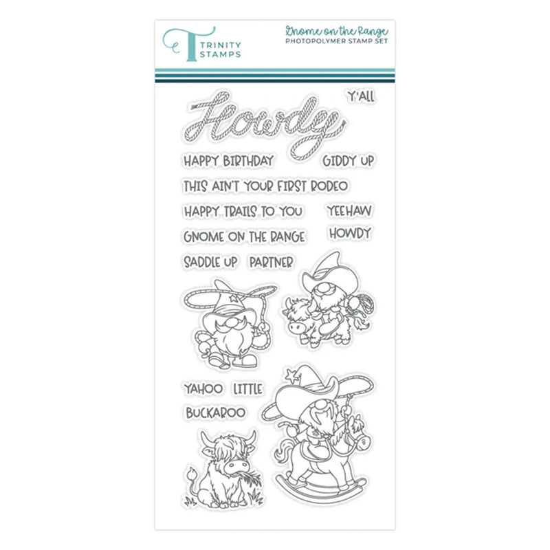 Trinity Stamps Clear Stamp Set - Gnome On The Range