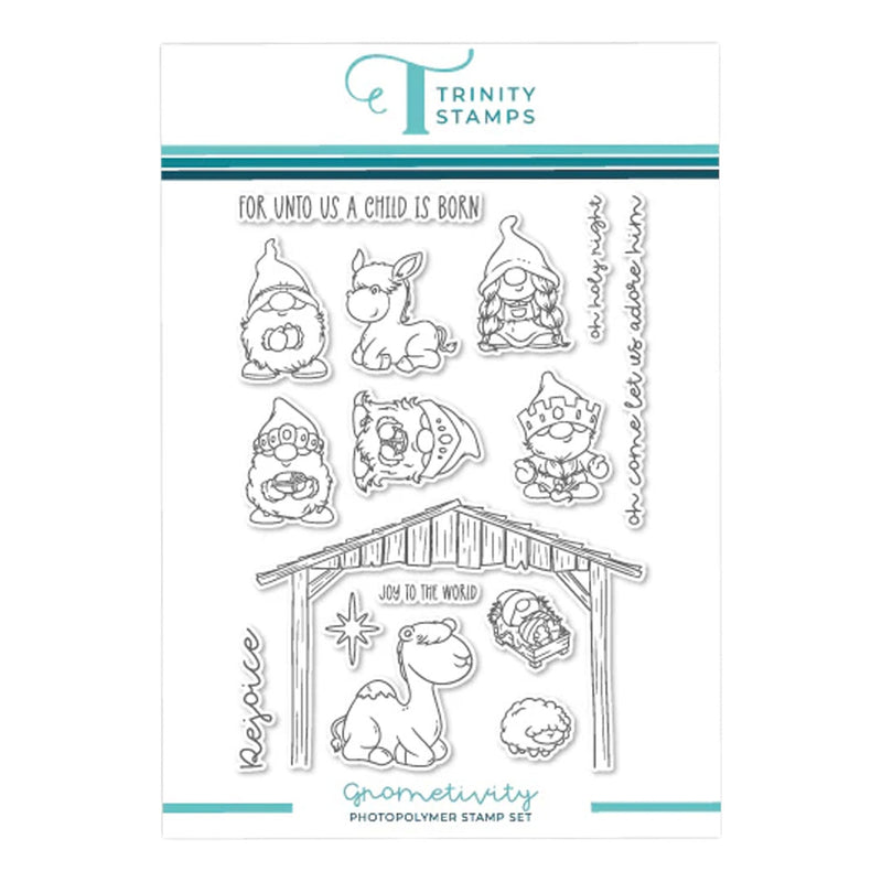 Trinity Stamps Clear Stamp Set - Gnometivity