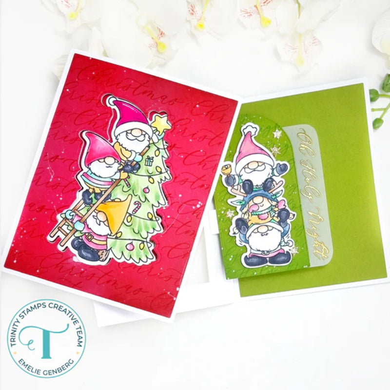 Trinity Stamps Clear Stamp Set - Holiday Gnome Stacks