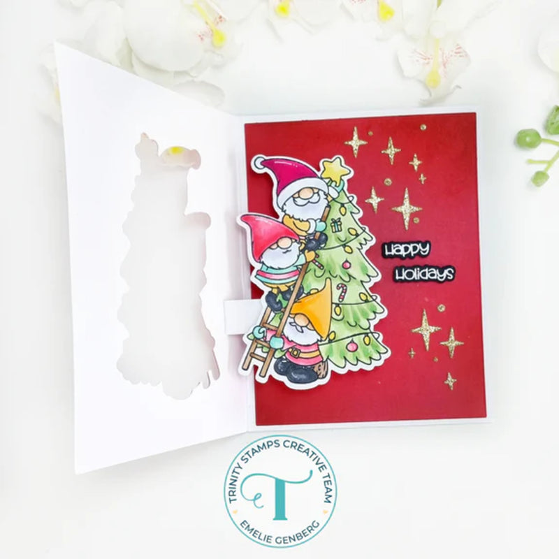 Trinity Stamps Clear Stamp Set - Holiday Gnome Stacks