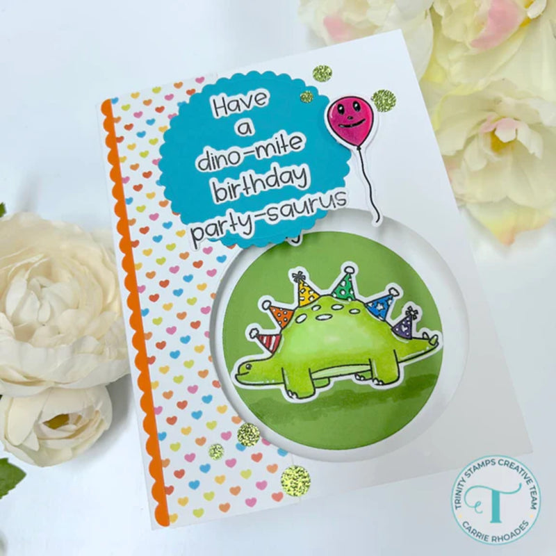 Trinity Stamps Clear Stamp Set - Partysaurus