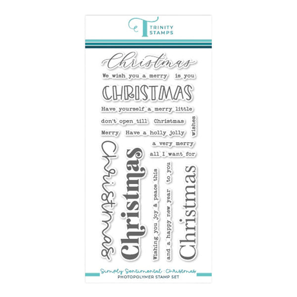 Trinity Stamps Clear Stamp Set - Simply Sentimental Christmas