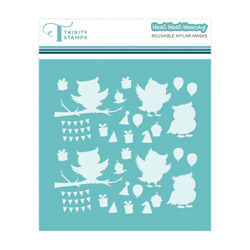 Trinity Stamps Reusable Stamping Masks - Hoot Hoot Hooray