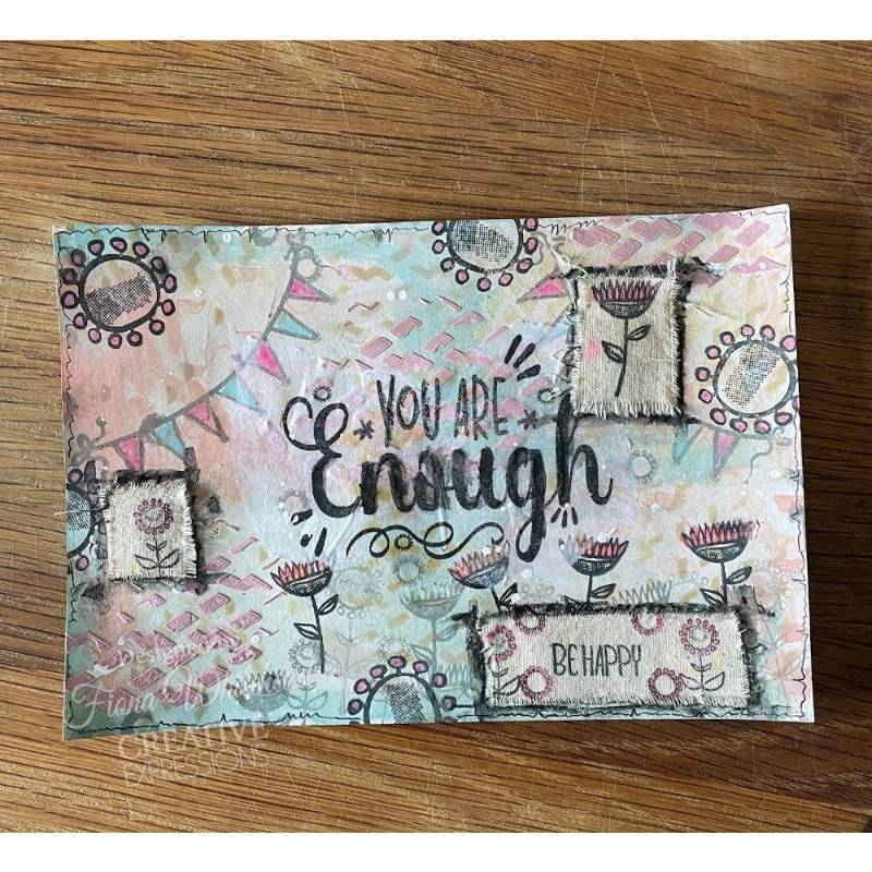 Creative Expressions Designer Boutique Clear Stamp 6"x 4" - Enough*