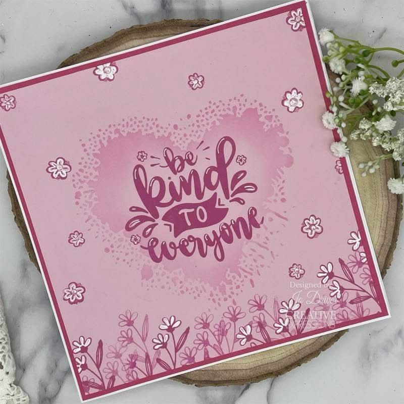 Creative Expressions Designer Boutique Clear Stamp 6"x 4" - Be Kind*