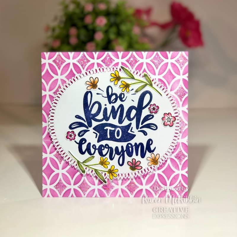 Creative Expressions Designer Boutique Clear Stamp 6"x 4" - Be Kind*