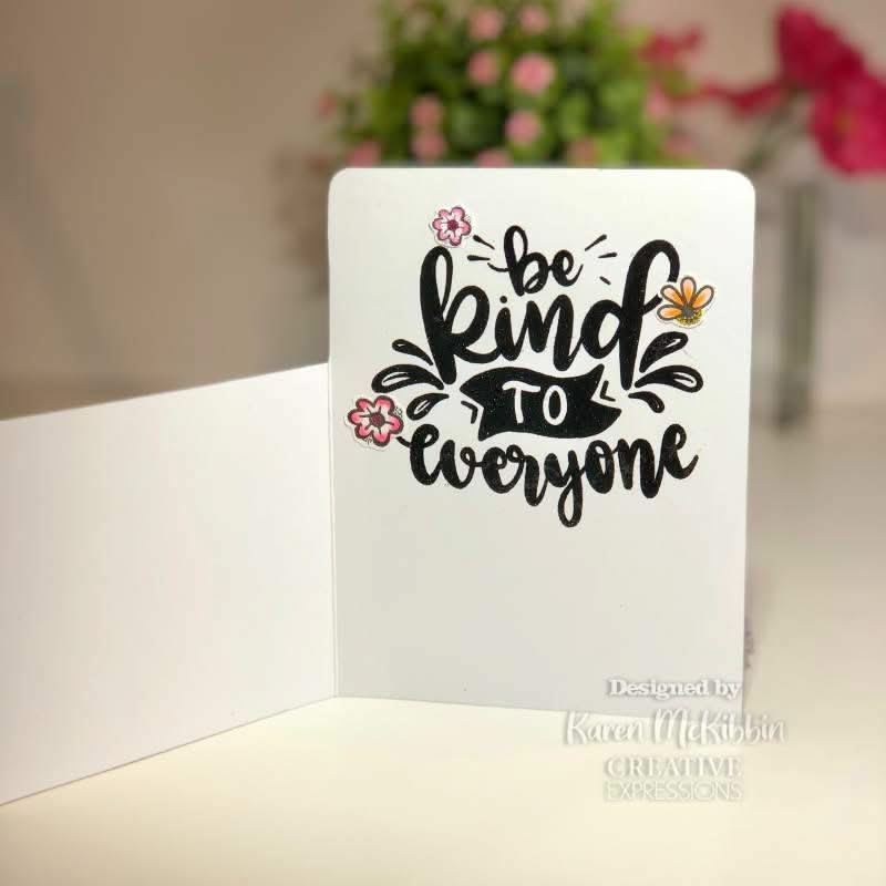 Creative Expressions Designer Boutique Clear Stamp 6"x 4" - Be Kind*