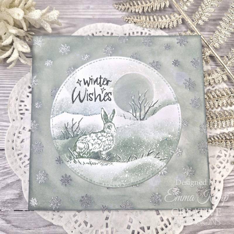 Creative Expressions Designer Boutique Clear Stamp 4"x 6" - Moonlit Hares*
