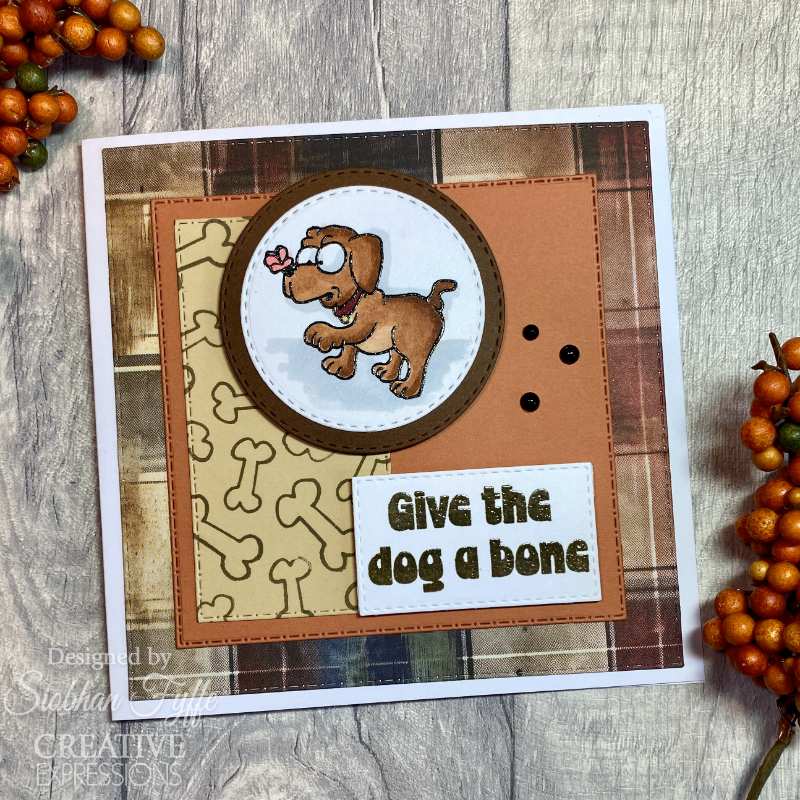 Creative Expressions Designer Boutique Clear Stamp 6"x 8" - Canine Capers*