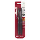 Uni-ball 207+ Super Ink Gel Pens 2/Pkg Micro 0.5mm - Black