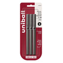 Uni-ball Deluxe Rollerball Pens 3/Pkg Micro 0.5mm - Black