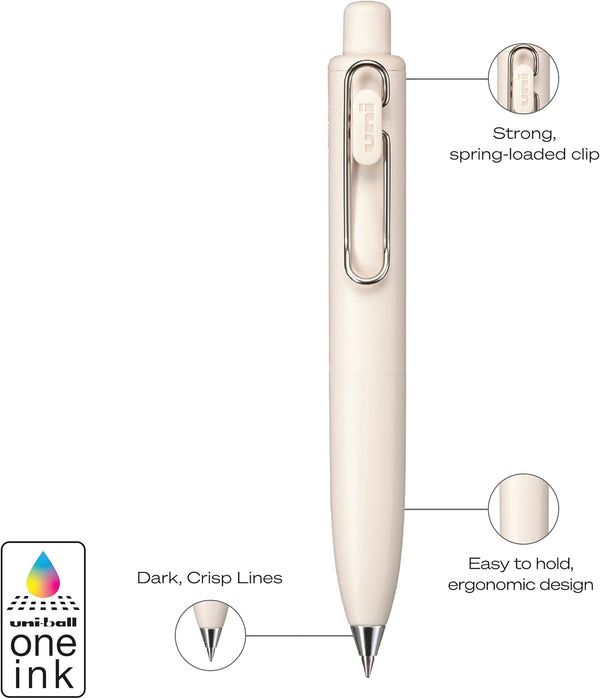 Uni One P. Ink Gel Pens 2/Pkg Micro 0.5mm - Coffee & Yogurt Barrels - Black Ink