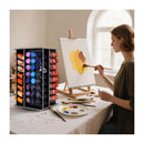 Universal Crafts 360° Rotating Paint Storage Tower - 96 Paint Holder - Black