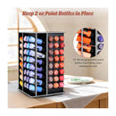 Universal Crafts 360° Rotating Paint Storage Tower - 96 Paint Holder - Black
