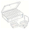 Universal Crafts Bead Storage Box