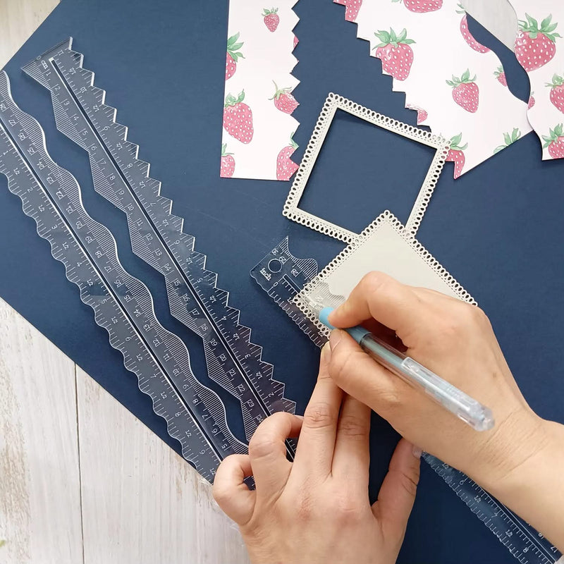 Fletcher Edge Ruler Universal Crafts Deckle Edge Rulers 3/Pkg – CraftOnline