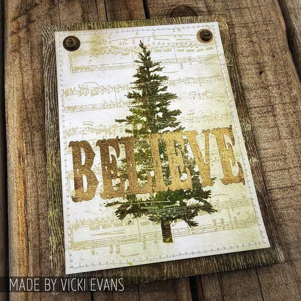 Tim Holtz Cling Stamps 7"X8.5" Festive Sounds