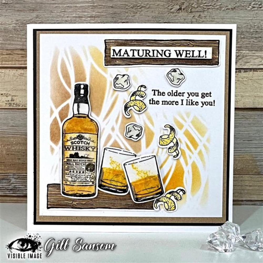 Visible Image A6 Stamp Set - Splash of Whisky – CraftOnline