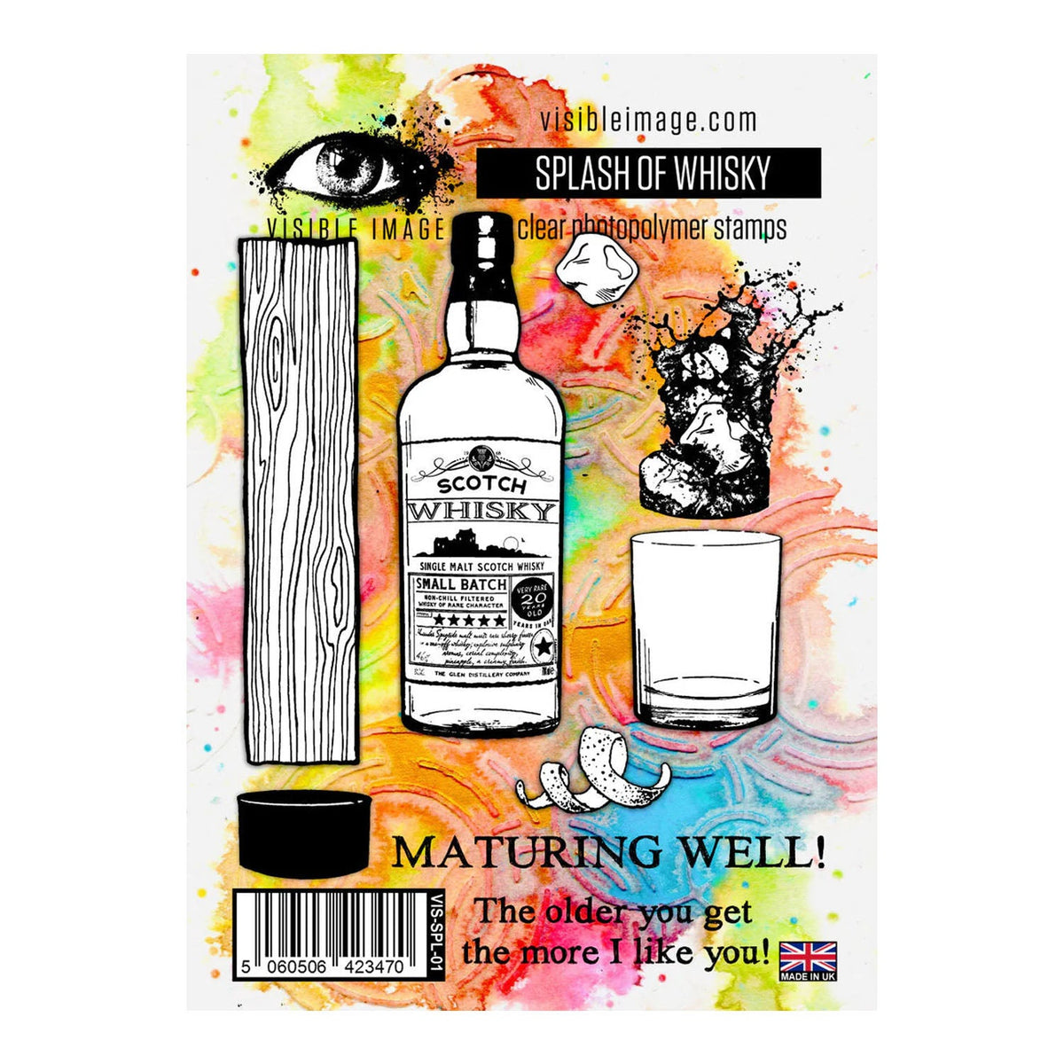 Visible Image A6 Stamp Set - Splash of Whisky – CraftOnline