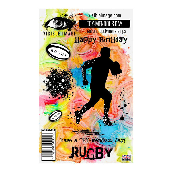 Visible Image A6 Stamp Set - Try-mendous Day