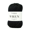Fiddlesticks Wren 8ply Cotton Yarn 50g - Black