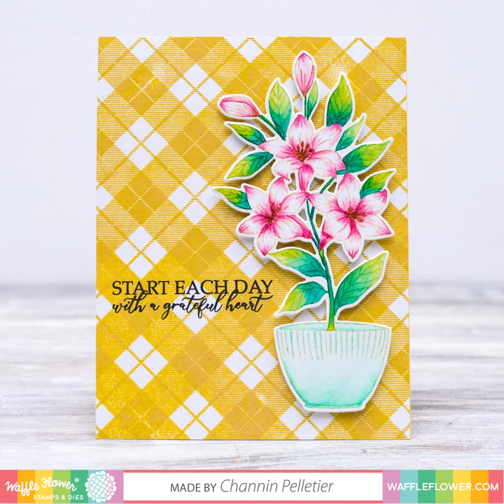 Waffle Flower Die Set - Potted Lily*