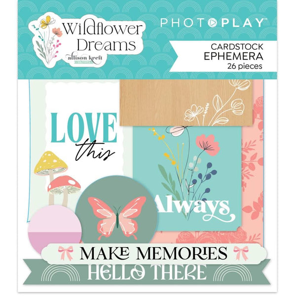 PhotoPlay Ephemera Cardstock Die-Cuts Wildflower Dreams*